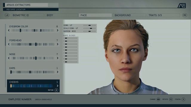 Starfield Female Character Creation