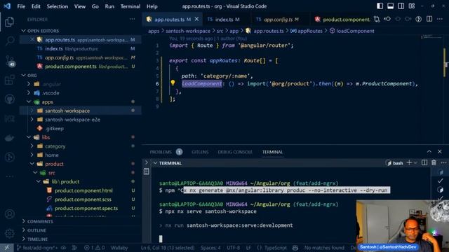 Learning Angular with Santosh - Adding Router and Product Store