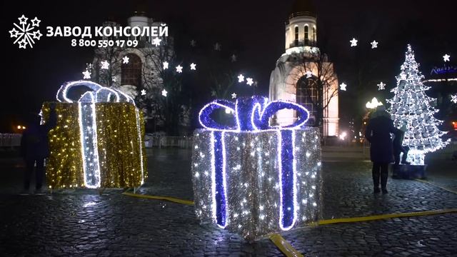 Новогоднее оформление города Калининград