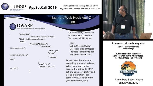 AppSecCali 2019 - Authorization in Micro Services World Kubernetes, ISTIO and Open Policy Agent