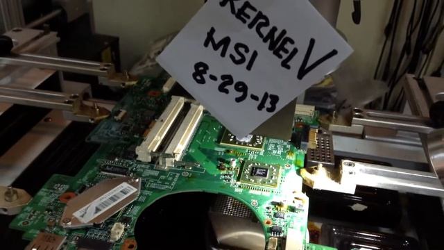 MSI U230 dead, reheat video ic via oven machine