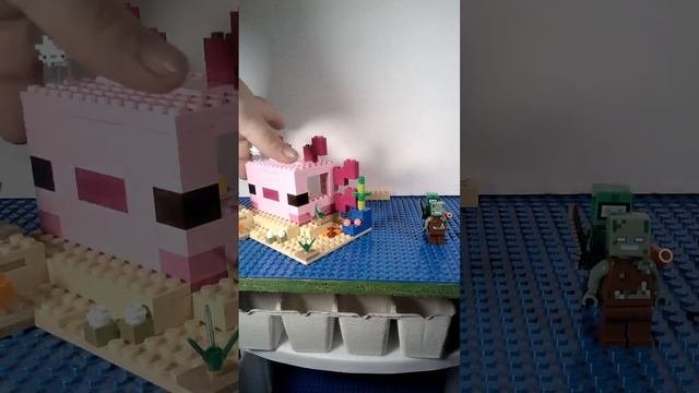 Lego Minecraft Axolotl House review.