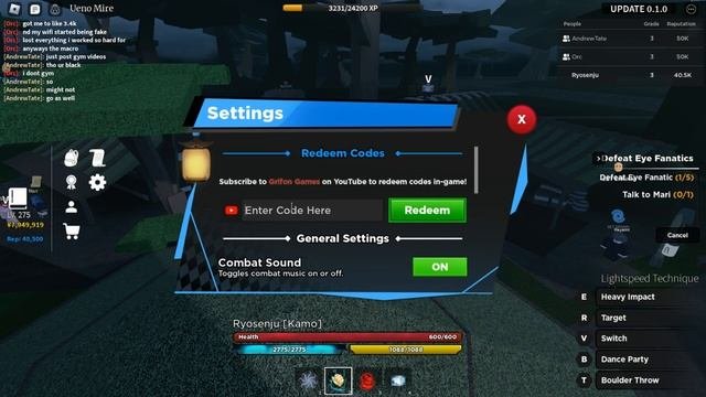 ROBLOX  ??ALPHA Kaizen  ALL NEW CODES!!
