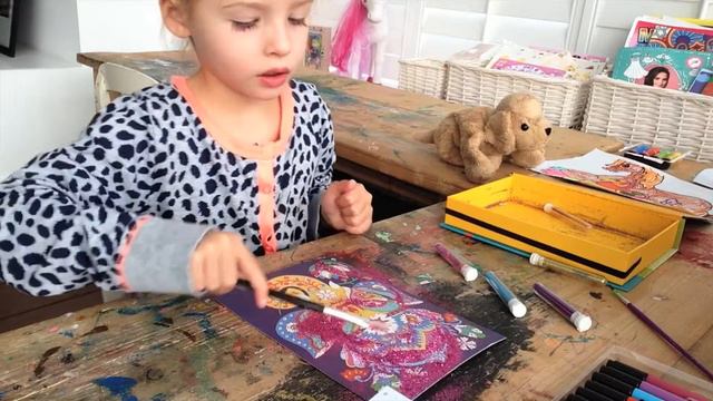 Madison's Club aflevering 3 Djeco Glitter Board maken