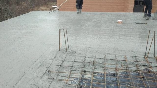 Заливка монолитного перекрытия