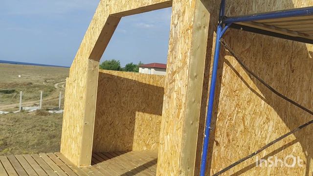 сборка сип панельных домов второго этажа.