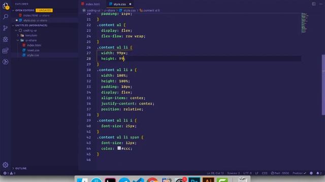 CSS Speed Coding - Share Social UI