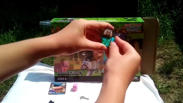Как сделать свинью и стива . Лего minecraft .