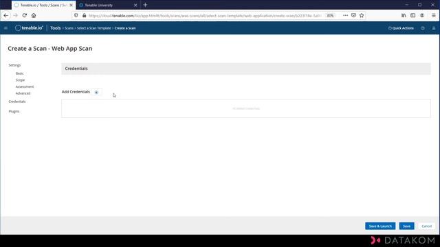 Tenable.io - Web App Scan - DATAKOM Demo