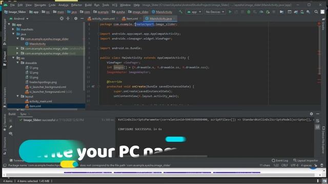 How to create auto image slider in Android | FreeTechPort
