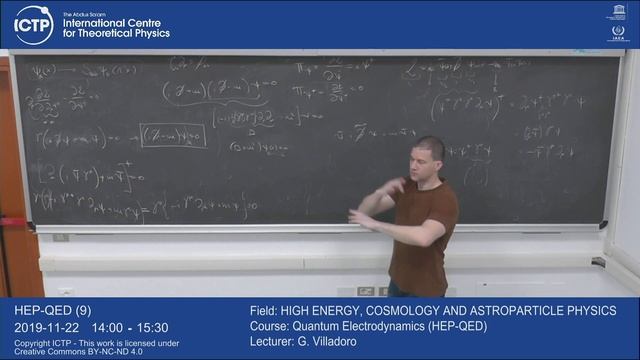 Quantum Electrodynamics (HEP-QED) Lecture 9