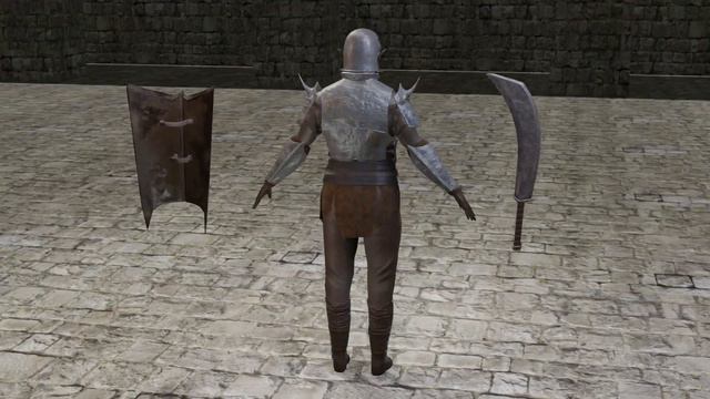orc warrior 3d model preview