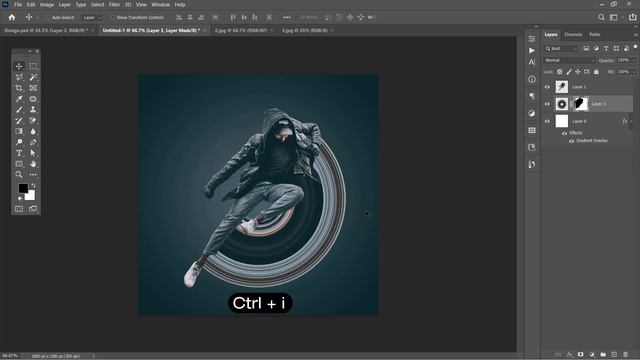 Polar Coordinates Filter Effect in Photoshop 2021