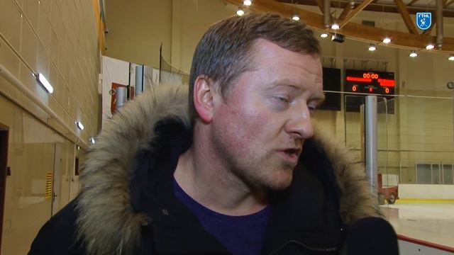 Интервью тренера команды ХК ПМ Сёмина Сергея после матча ХК ПМ vs АМК