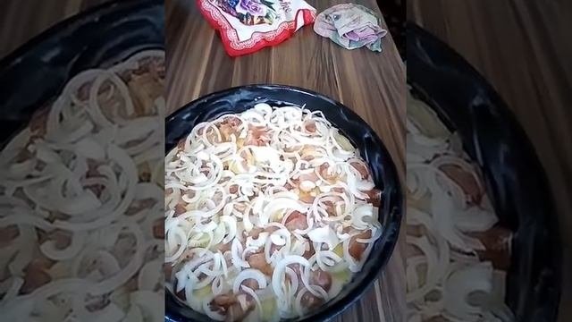 Сочная , ароматная запеканка из мяса курицы для внуков .