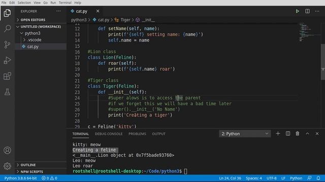 Python 3   Episode 31   Class Inheritance