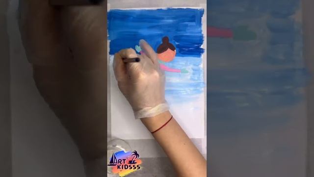 Рисование для детей. Каток. Фигурное катание