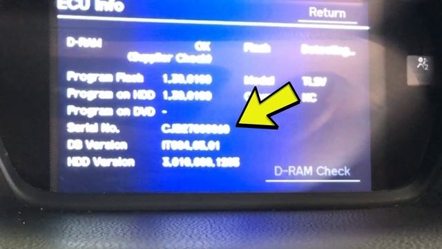 Honda Acura Radio with Navi code (serial #).