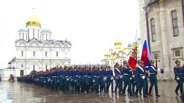 Церемония представления Президентского полка Президенту Российской Федерации Владимиру Путину
