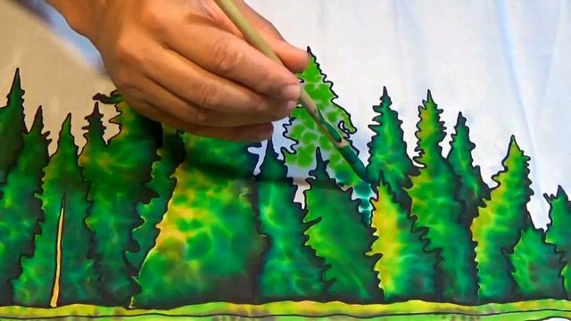 BATIK SILK PAINTING WITH JEAN-BAPTISTE - FINE ART - CANOEING ONTARIO