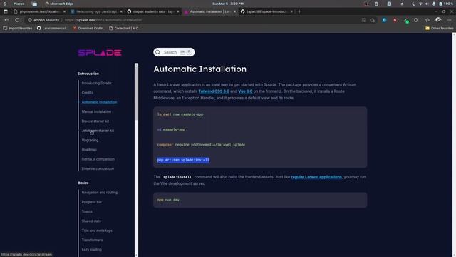 Setting up Laravel and Splade | Laravel Splade Tutorial for Beginners