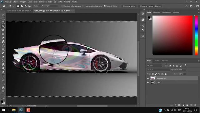 tutorial fácil para poner imágenes a carros con adobe Photoshop ? PERSONALIZAR AUTOS con photoshop