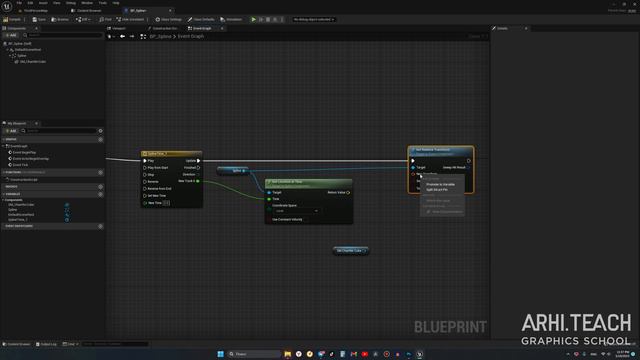 Как работать со сплайнами при помощи блюпринтов в Unreal Engine | Blueprints в Unreal Engine 5