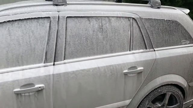 Первый тест пенной насадки на минимойку