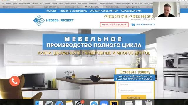 Низкая конверсия сайта ниша мебель для кухонь