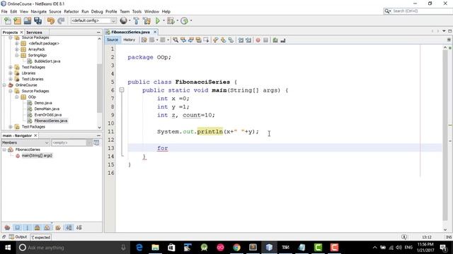 Problem solving Using Java || Fibonacci Series