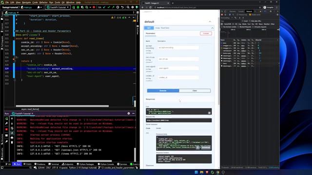 12. Fast API Tutorial Part 12 Cookie and Header Parameters