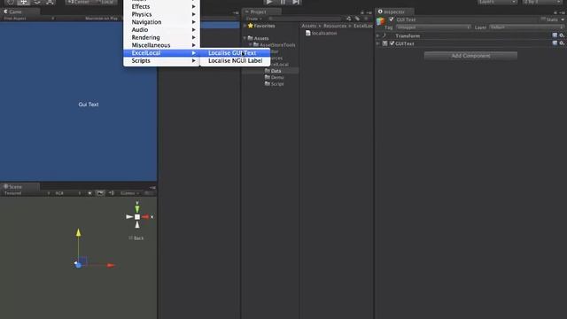 Localization using Excel for Unity