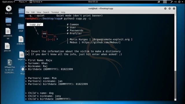 How to generate custom based wordlist/paasword list termux and kali linux 2019।।  jakaria tech