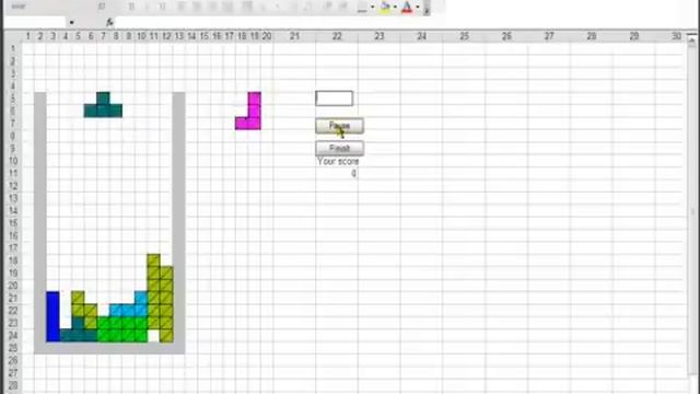 Excel TETRIS