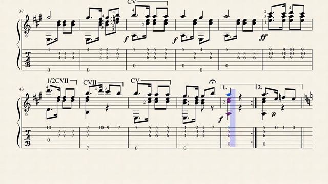Emilia op.13 - Antonio Alba (1873 - 1940) Tablature