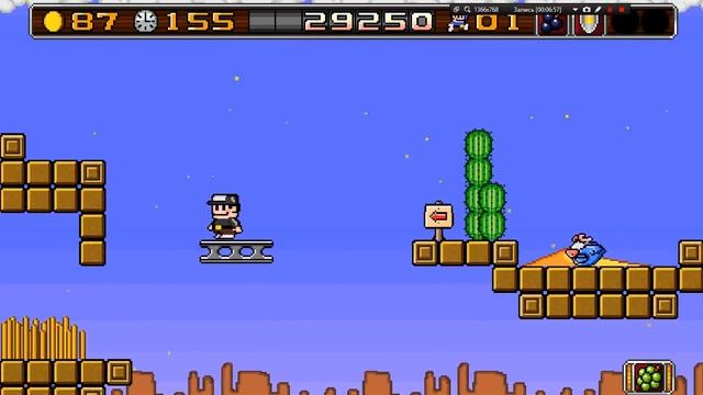 Прохождение 8-bit boy #8 Прошли второго босса! Второй мир пройден! уровни 2-8 - 3-1.