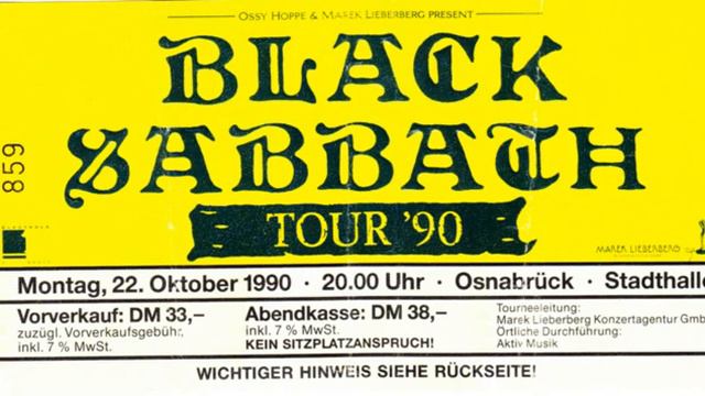 Black Sabbath Live In Osnabrück  The Sabbath Stones