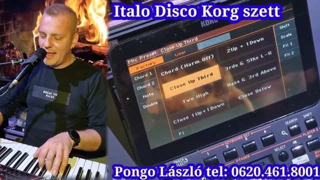 Italo Disco szett Korg szintetizátorokra Pongo László