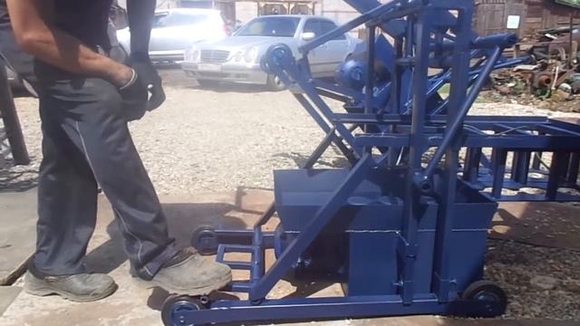 Принцип работы шлакоблочного станка ВСШ-2