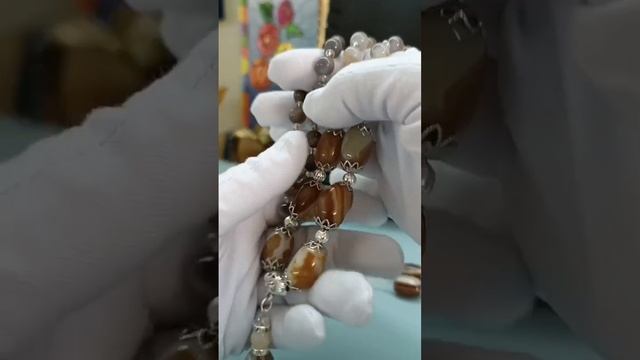 Моя очередная, работа, украшение с натуральными камнями