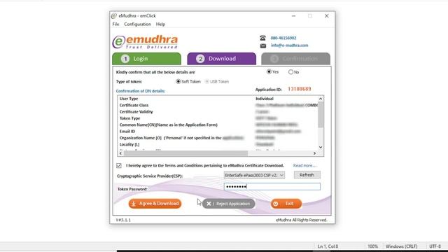 Download Emudhra DSC (Digital Signature Certificate) into ePass2003auto Token - Hindi