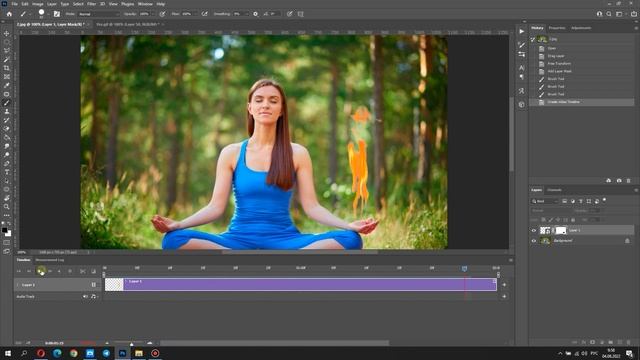 GIF ANIMATION OF FIRE: How to add a gif animation of fire to a photo.