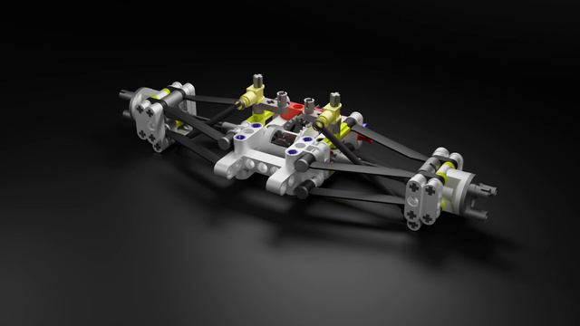 LEGO MCLAREN F1 REAR SUSPENSION | SOLIDWORKS - BLENDER -  KEYSHOT