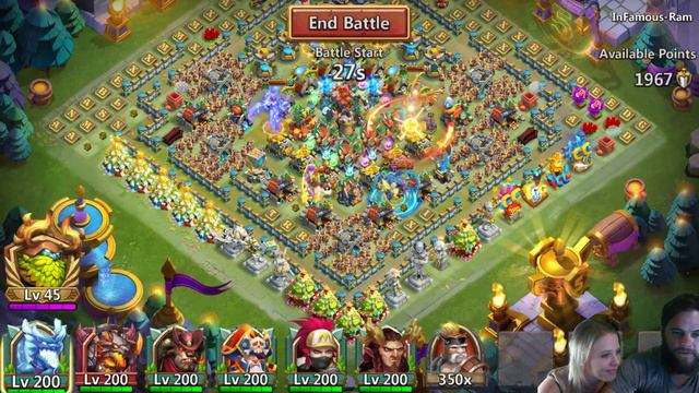 Can she get 15 Flames | Guild Wars Live | Castle Clash