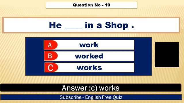 Present Simple II Grammar Test II Can You Score 20/20 ?