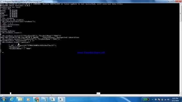 How to Create Collection and How to insert data in MongoDB