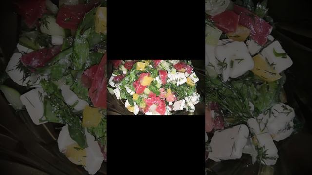 Салат"Радужный миг".Полное видео уже на канале. #Shorts #shortsvideo #рекомендации #салаты