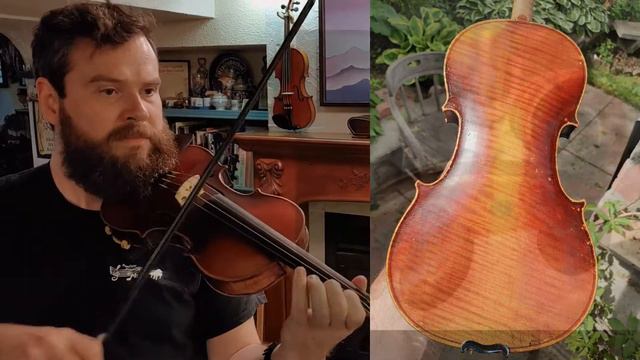 The Wm. Tatko 1850s Mittenwald violin Rescued by Schnefsky & played by Jeff Taylor