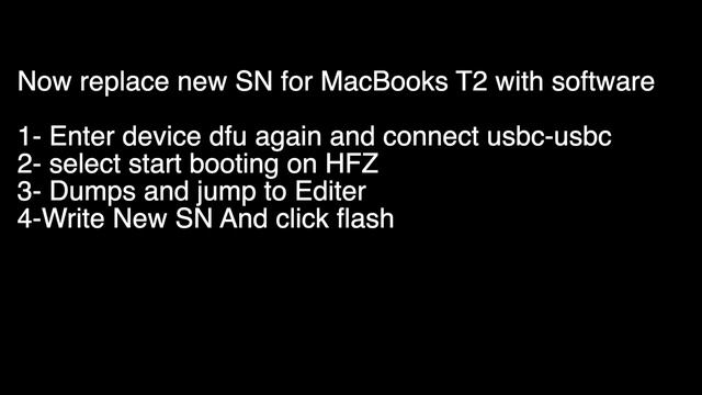 Permanent remove MDM Lock Screen T2 Macbooks With HFZ Activator SN changer