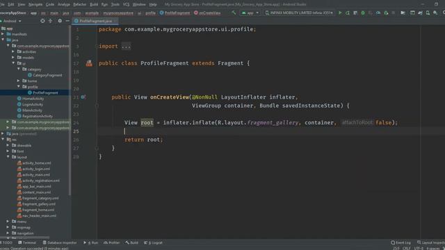 Navigation Drawer Android Studio | Navigation Drawer With Fragments | Grocery App In Android Studio